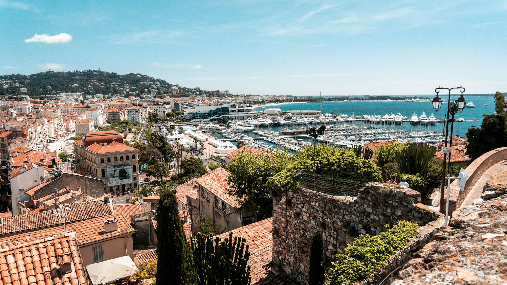 Vue aérienne de maisons