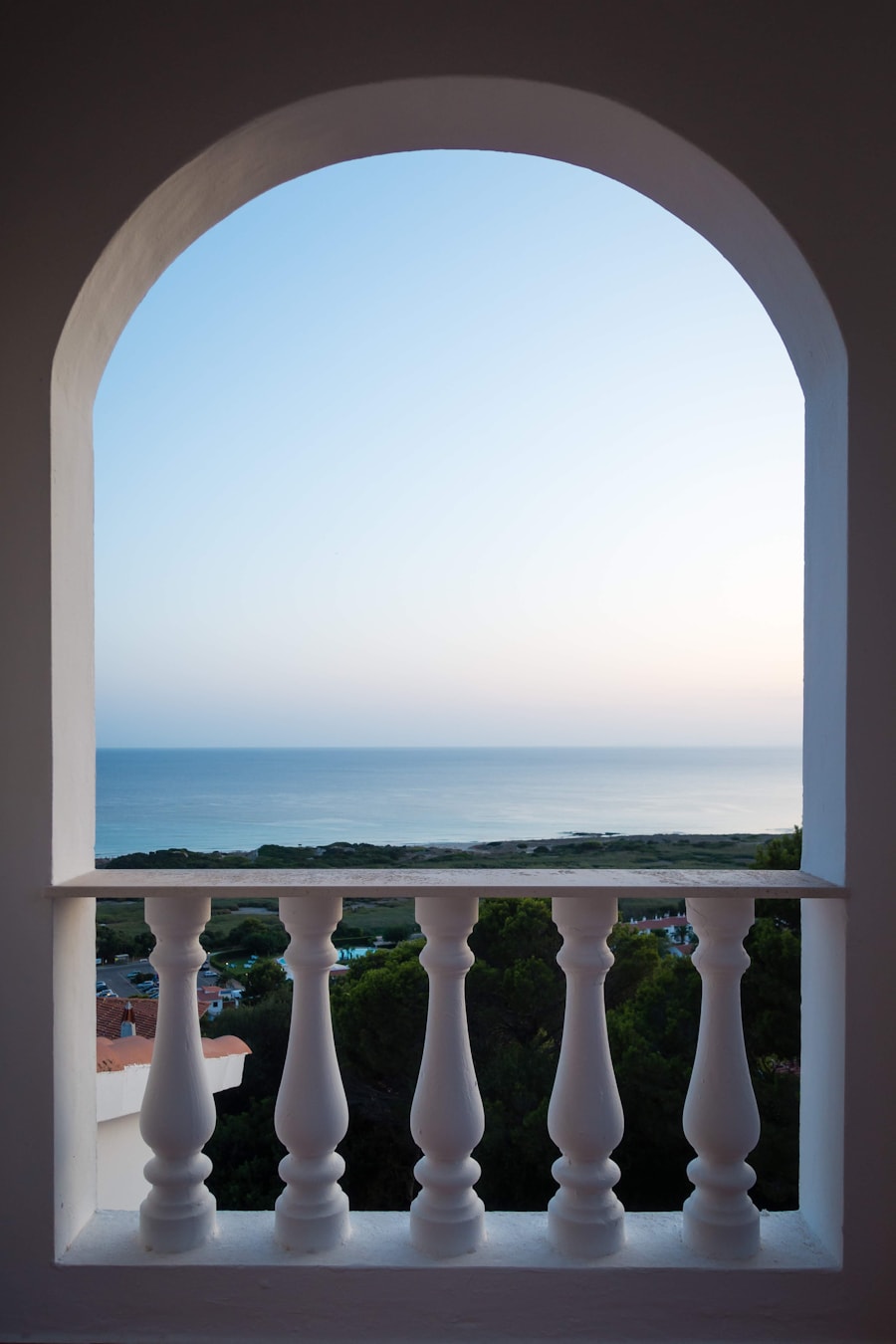 Balkon met uitzicht op zee