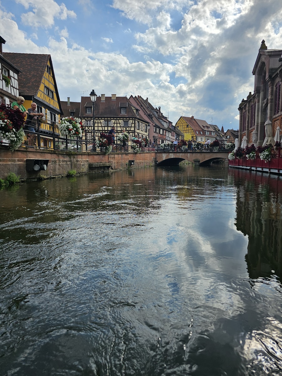 Vakwerkhuizen langs het kanaal in Colmar